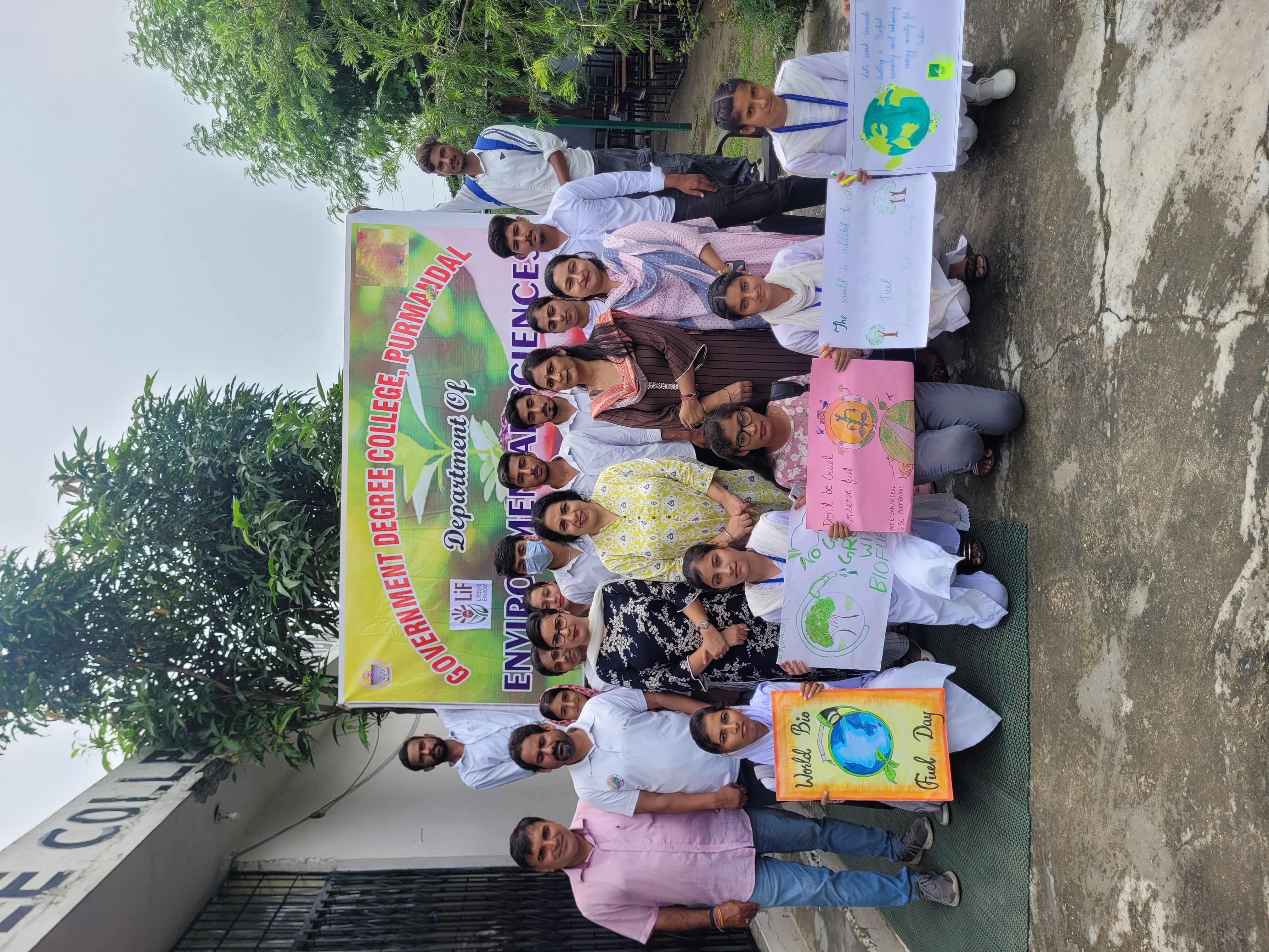 Eco-Club of GDC Purmandal celebrated World Biofuel Day, 2023