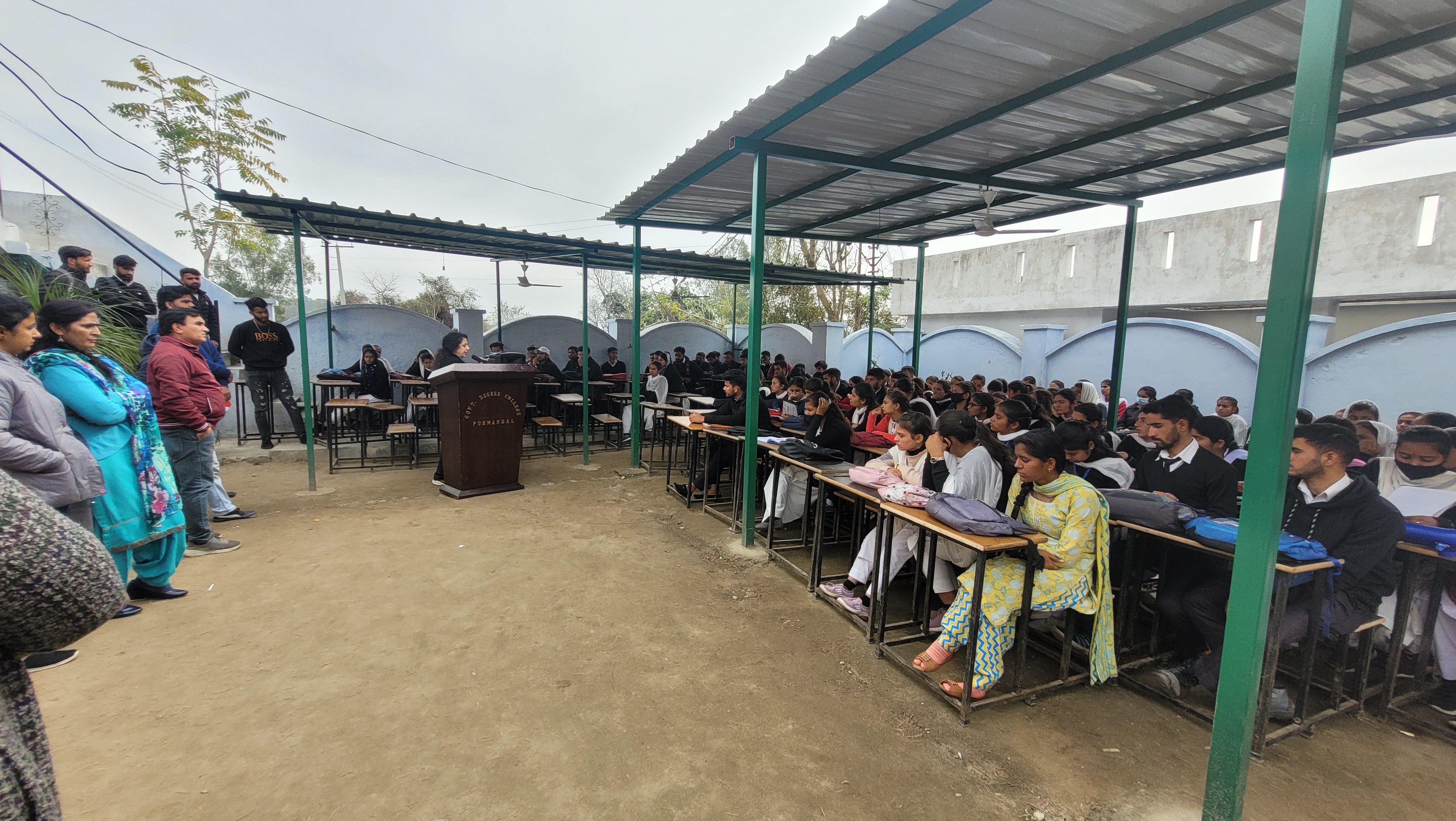 Assembly of students and teachers on topic HOW TO COMBAT STRESS FOR COMING EXAMINATION